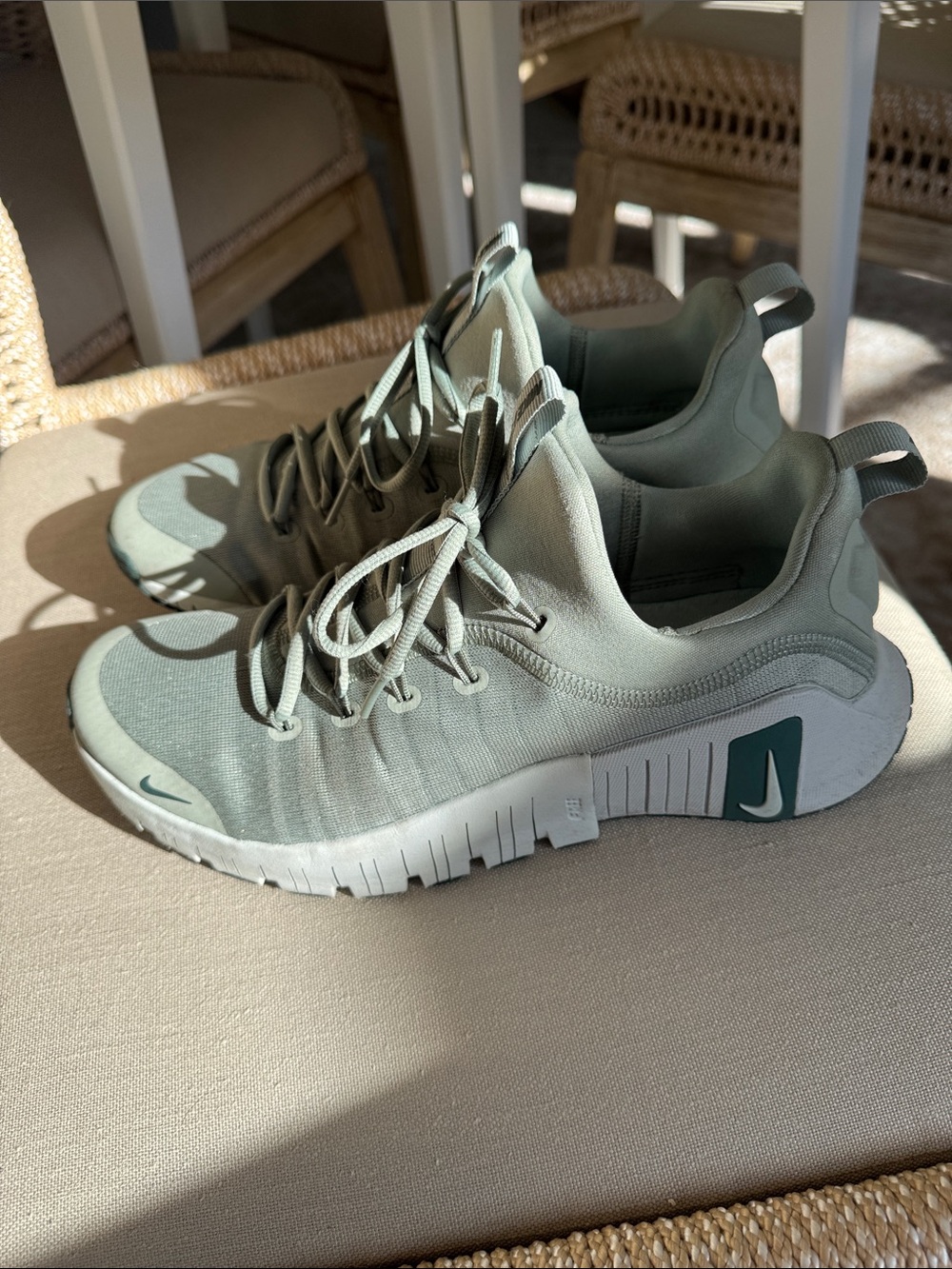 Nike Men's Light Olive Green Low-Profile Training Sneakers - Picture 4 of 9